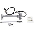 Manual Hydraulic Pump With Pressure Gauge - Durable Steel Construction
