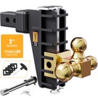 2   Receiver Trailer Hitch W  Hook 6   Drop Adjustable Towing Hitch Tril-ball