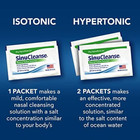 Sinucleanse Pre-mixed Saline Packets For Sinus Rinse And Nasal Irrigation System