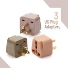 Bates Choice Plug Adapter 3 Pack Vintage A