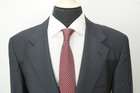 Sartoria Partenopea Navy Blue S140s Wool 2 Pc Suit Jacket Pants 46r Brand New