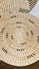 Artera Woven Seagrass  Basket Decor Boho 2 Flat Wall Hanging Natural Wicker
