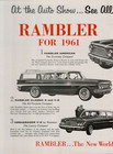 1961 Rambler American Classic Ambassador Convertible Model Line Vintage Print Ad