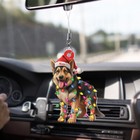 German Shepherd Christmas Light Tree Ornament  Cute Dog Lover Car Ornament