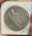 1833 Peru Lima 8 Reales Silver Coin Xf