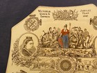 Queen Victoria 1887 Jubilee Plate Octagonal Empire Vtg China Antique Porcelain