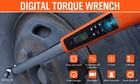 6pc 3 8    1 2  Drive Electronic Digital Torque Wrench Adjustable Set 3-340n m