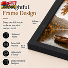1 Pack 10x13 In Black Wall Picture Poster Frame Shatter Resistant Plexiglass
