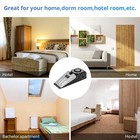 Wireless Door Stop Blocking Alarm Vibration Triggered Alert Security System