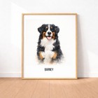 Pet Portrait 11x14 Custom Pet Portrait  Pet Portrait Custom watercolor Dog Print