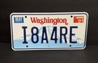 Washington I8a4re  i Ate A Ferrari  Vanity License Plate W stickers