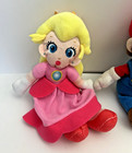 Nintendo Super Mario Bros Plush Soft Toys Lot Of 3 Princess Peach  Mario   Luigi