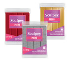 Sculpey Premo Polymer Ovenbake Clay For Jewellery - 57g Blocks - Accents Colours
