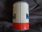 Mobiloil Mobil Motor Oil Steel Quart Metal Empty Can - Original -vintage Gas