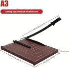 Guillotine Paper Cutter 18 Inch - Professional Large Paper Heavy Duty Trimmer  1