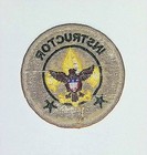 Bsa Instructor Position Patch Tan Twill Embroidered