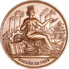 P090  France  1864 Elbeuf Bronze Medal  Art Nouveau  Apiculture  Bee  Hive