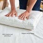 Maple Comfort King Down   Feather Pillow Canadian Goose 100  Cotton