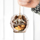 German Shepherd Dog Sleeping Angel Ornament  Dog Angel Wings Christmas Ornament