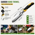 1 Pc Stainless Steel Garden Shovel Non Slip Handle Digging Tool