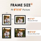Fixsmith 8x10 Picture Frame Set Of 2  Photo Frame With Hd Plexiglass  Display   