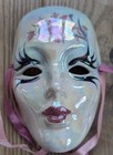 New Orleans Mardi Gras Ceramic Wall Hanging Masks - Set Of 6 Artist Signed