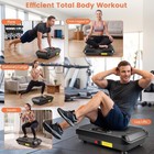 440lbs Vibration Plate Exercise Machine Whole Body Workout W  Bands Remote Led