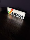 Commodore Amiga Logo   Word - Led Light Up Sign - Vintage Computing Wall Art