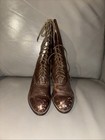 Victorian Edwardian Woman   s Boots     Nicely Preserved Leather  Lining  Seams