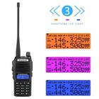 Dual Band Walkie Talkie Dual Standby Dual Lcd 5w Handheld Two Way Radio Black