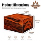 Iecap Llc Desert Ironwood Wood Blank     6 X 6 X 3 In     Exotic Hardwoo