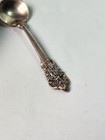 Wallace Grande Baroque Sterling Silver Salt Spoon And Bowl