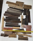 9lbs Low Grade Exotic Wood Scraps - Cracked   Wane   Knots   Punky    Wax Areas