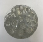 Vintage Clear Glass 16 Hole Flower Frog For Arrangements