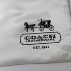 Coach Dust Bag Dust Cover Leather Ware Drawstring Brown  White Storage 19 x15   