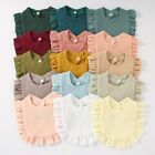 Baby Feeding Drool Bib Infants Lace Saliva Towel Soft Cotton Burp Cloth Newborn