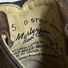 Vtg Masterson Boot Co Kids Brown Leather Cowboy Boots Western Stitched Size 5d