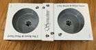 Signature Housewares 2 Pet Bowls   Metal Stand Small Grey