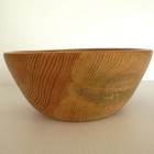 Antek Signed White Ash  Wood Hand Turned Artist Mod Farmhouse 9   Mixing Bowl