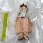 Vintage Nos Dollhouse Miniature Diorama Figurine Figure Resin Country Girl Doll 
