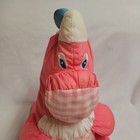 Vintage 1990s Fisher Price Puffalump Large 14  Pink Girl Dinosaur Plush Toy 
