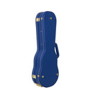 Crossrock Wooden Soprano Ukulele Case-vibrant Blue Faux Leather