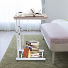Bed Side Table Hospital Overbed Rolling Tray Adjustable Bedside Working Desk New
