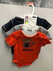 Chicago Bears Football Nfl 3 Pack One Piece Set Boys Or Girls Sizes New 3 Pcs 