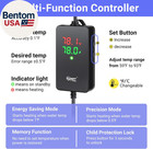 200w Precise Aquarium Submersible Heater  For 20-40 Gallon Fish Tank Heater With