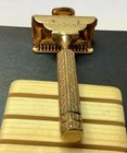 Stunning Vintage Ever Ready Gold Dated 1912 Safety Razor Super Clean