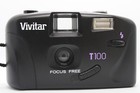 Rare Vivitar T100  brites  35mm Point   Shoot Film Camera     Tested     Vintage