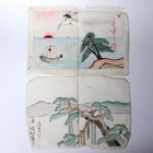 Early 1900s Japanese Hand-painted Landscape Nature Sketches Art Study Collection