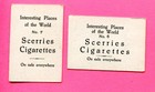1936 Scerries Cigarettes Interesting Places Of The World Tobacco Card Lot