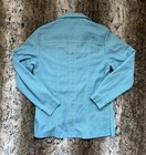 Vintage 70s Lee Western Wear Snap Blue Rancher Shirt Jacket Usa Medium